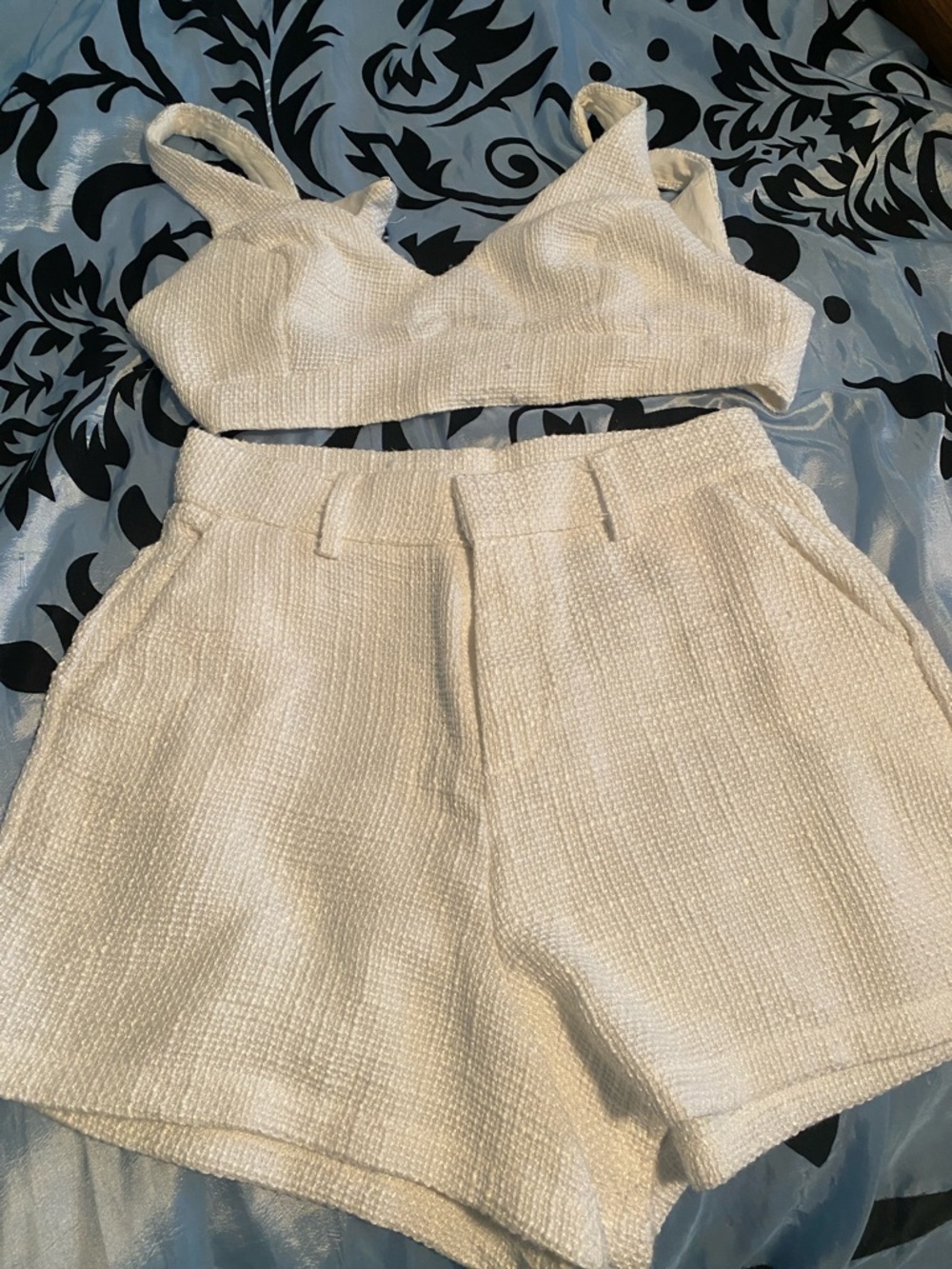 Showpo Ivory Boucle Two-Piece Set - Picture 3 of 6